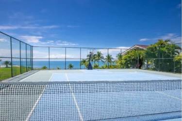 Spacious master bedroom with golf and ocean views Royal Villas San Carlos Panama