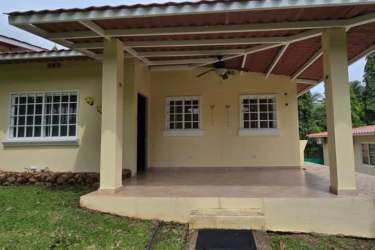 Traditional single-story house with covered porch in Las Lajas Chame Panama