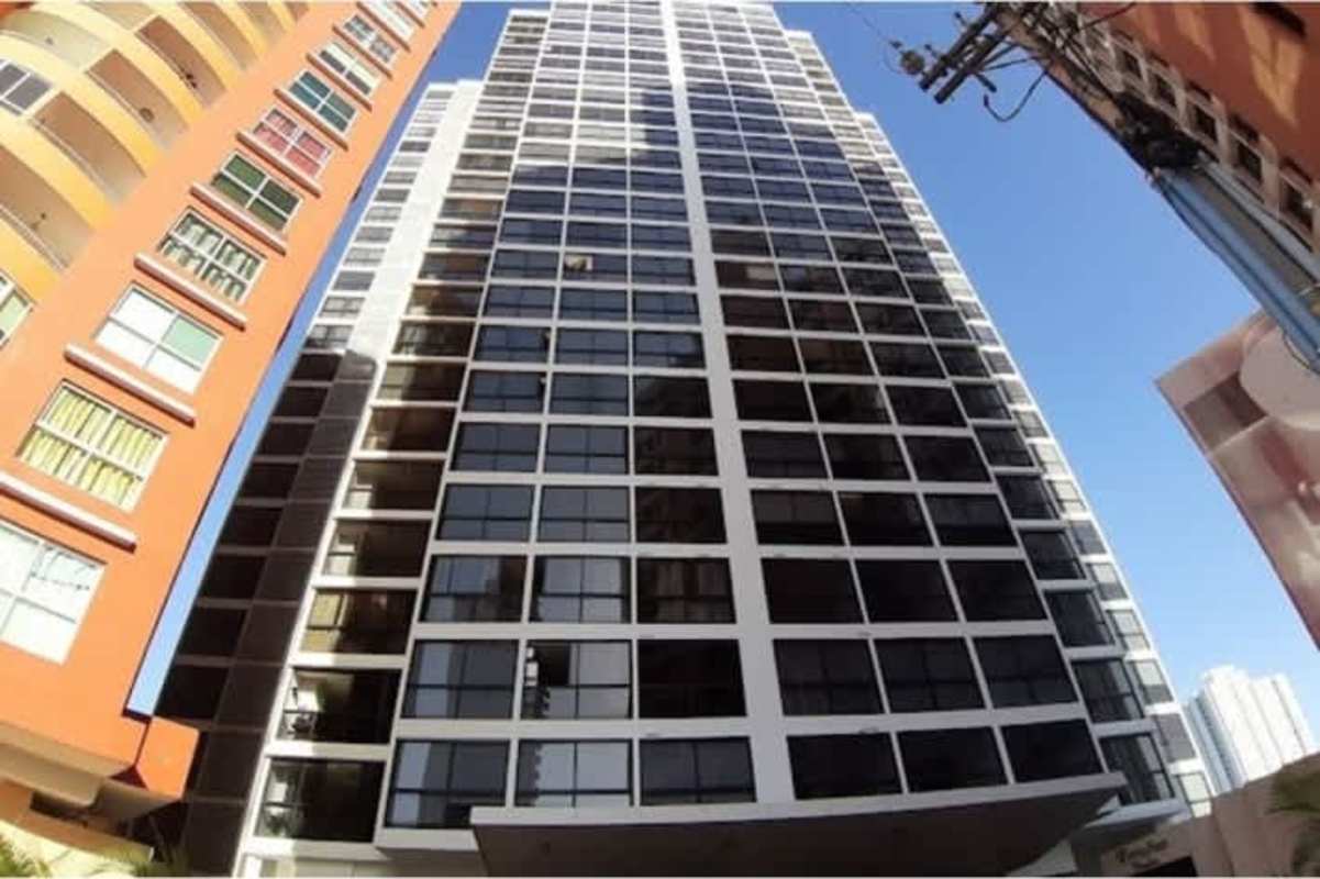 Tall residential PH Portofino Tower with balconies Betania Panama City