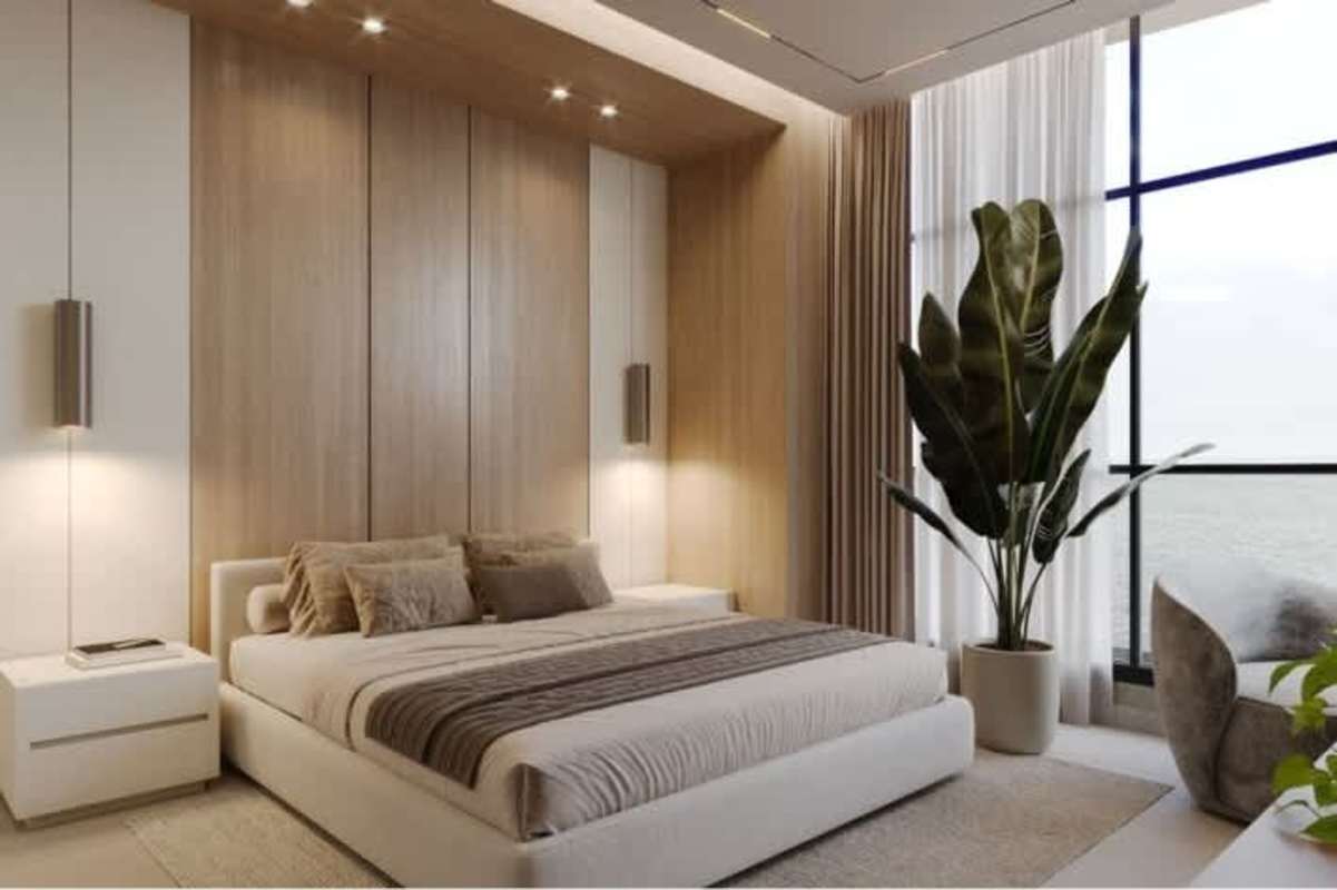 Yoga studio with panoramic floor-to-ceiling windows Pacific Ocean and city skyline PH Costanera Aqua Panama City