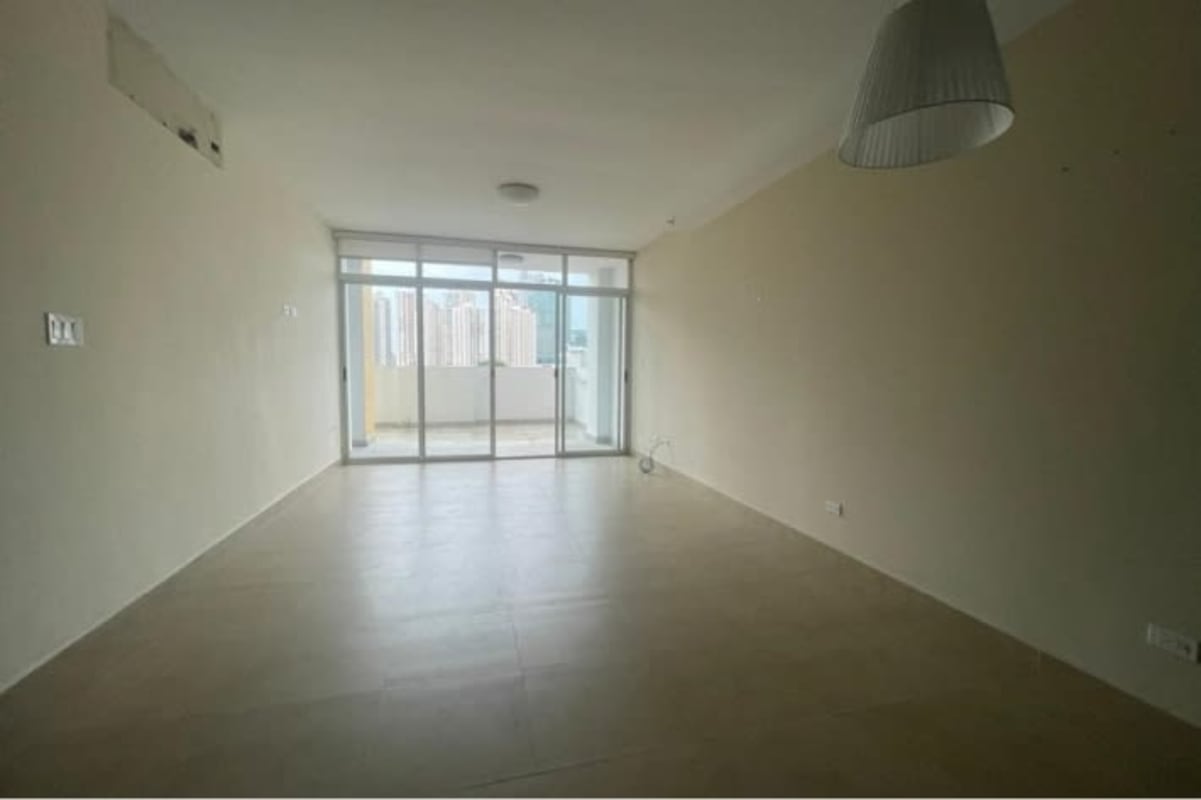 Open-concept living-dining area and kitchen in PH San Francisco Bay Panama