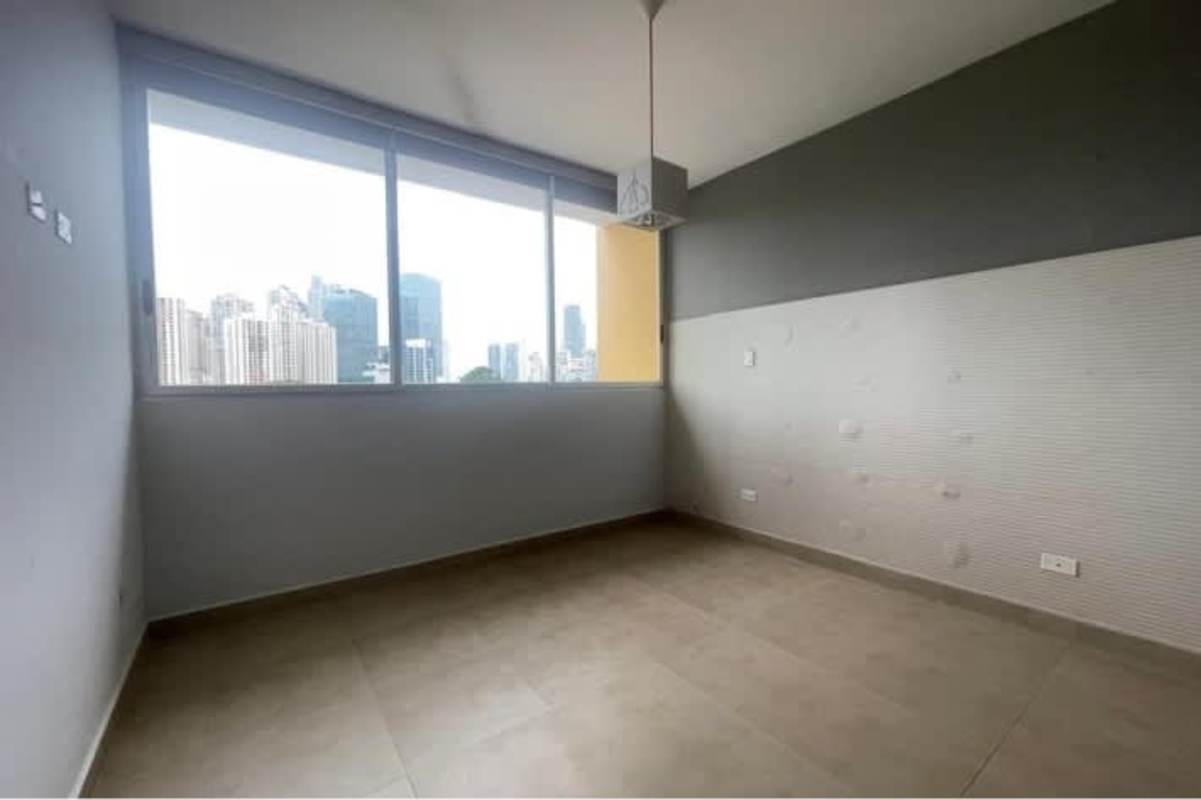 Bedroom with tile floor and window in PH San Francisco Bay Panama City
