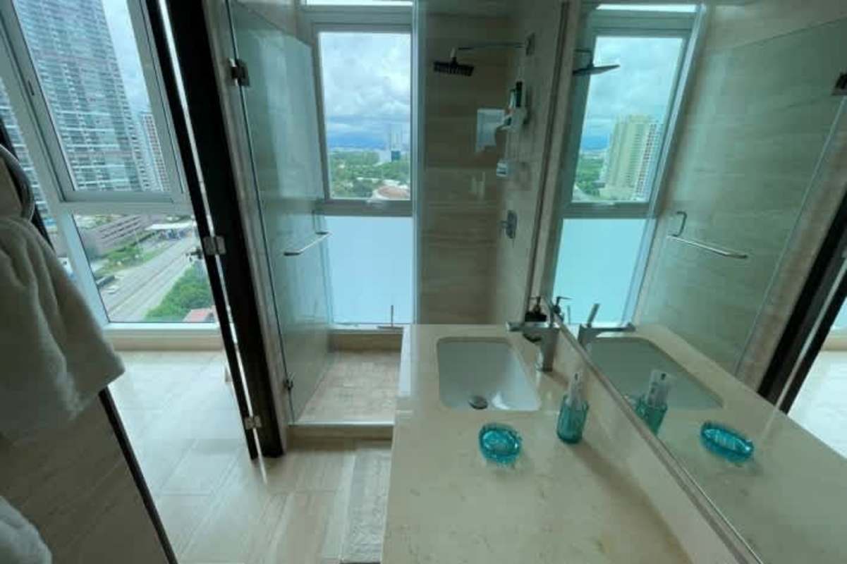 Contemporary kitchen with appliances in The Regent Costa del Este rental