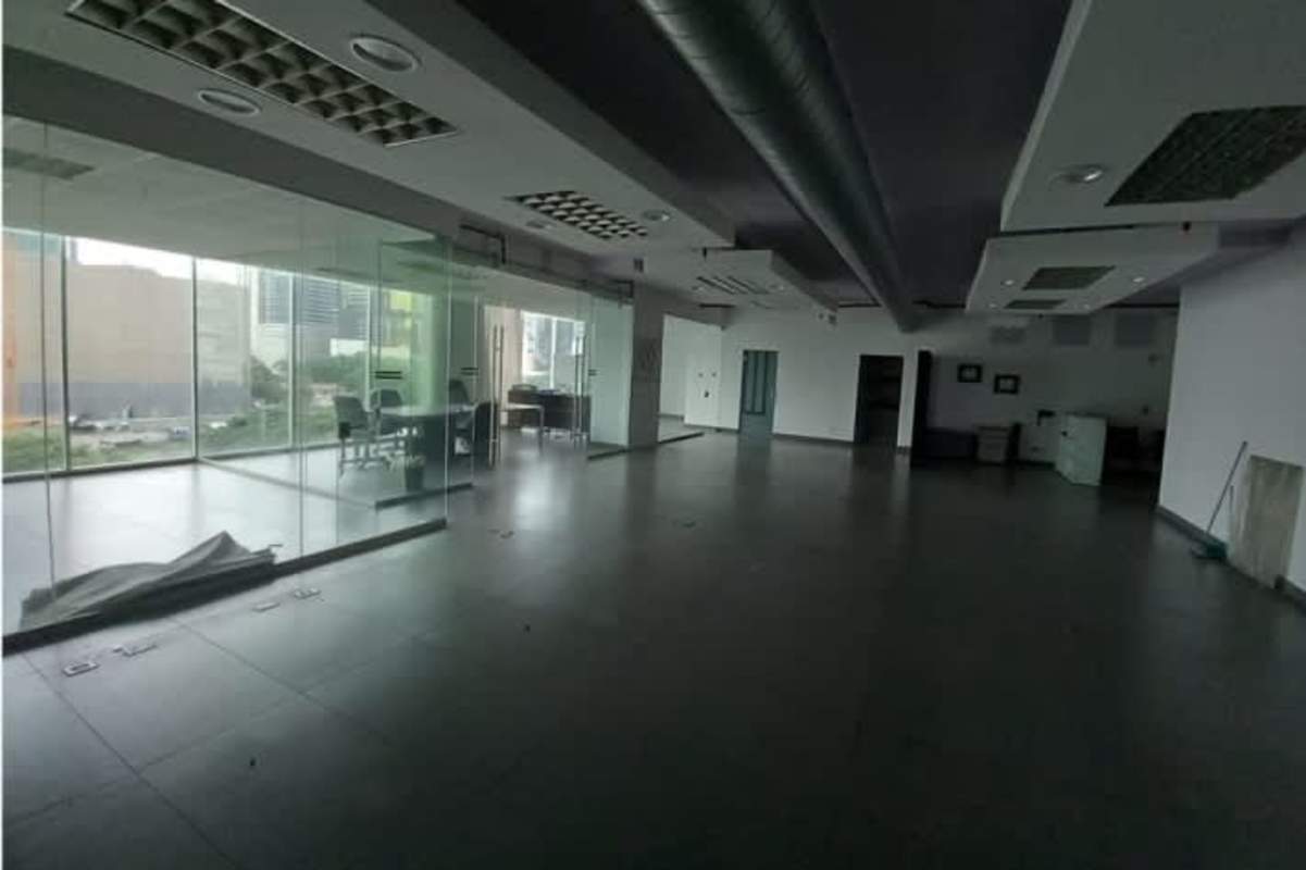 Glass-walled office with panoramic city view Obarrio PH Office One Panama