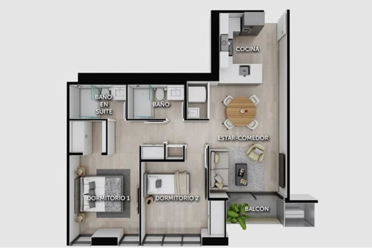 Balcony of apartment overlooking Panama City skyline and neighborhood from Hato Pintado Heights