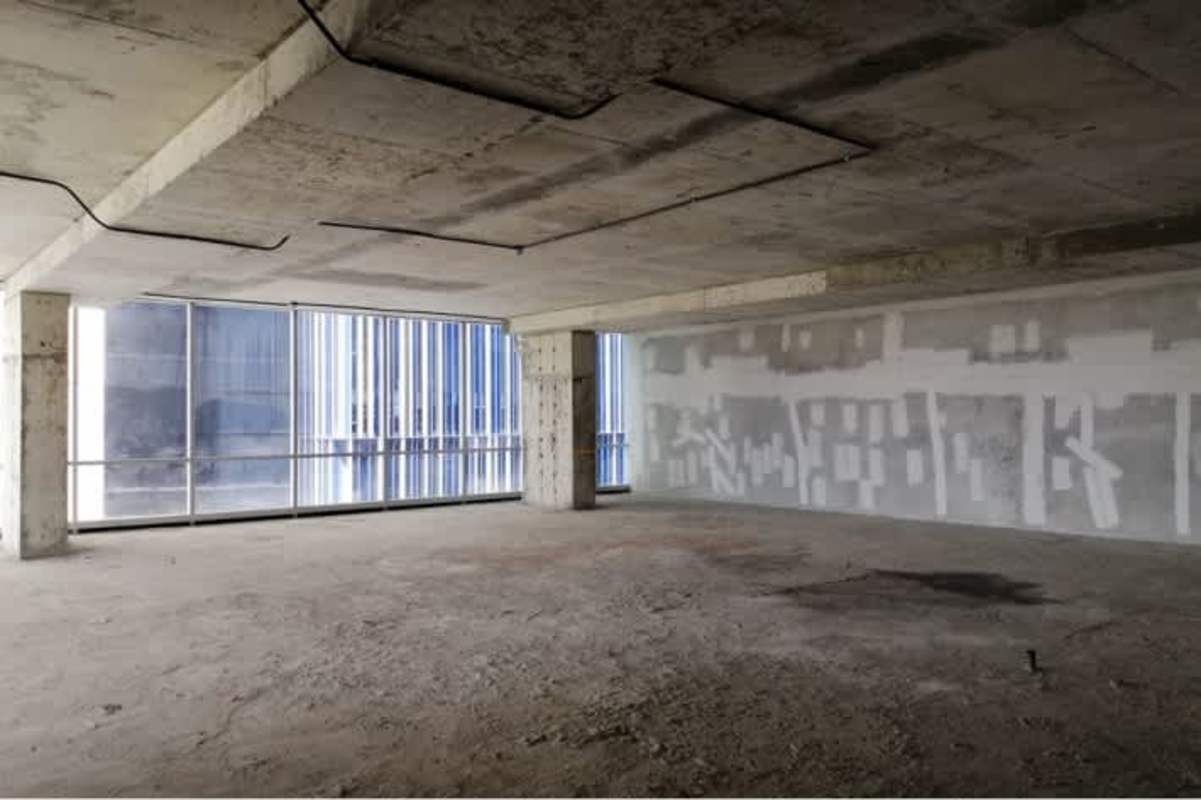 Glass commercial tower facade in Santa María District Panama