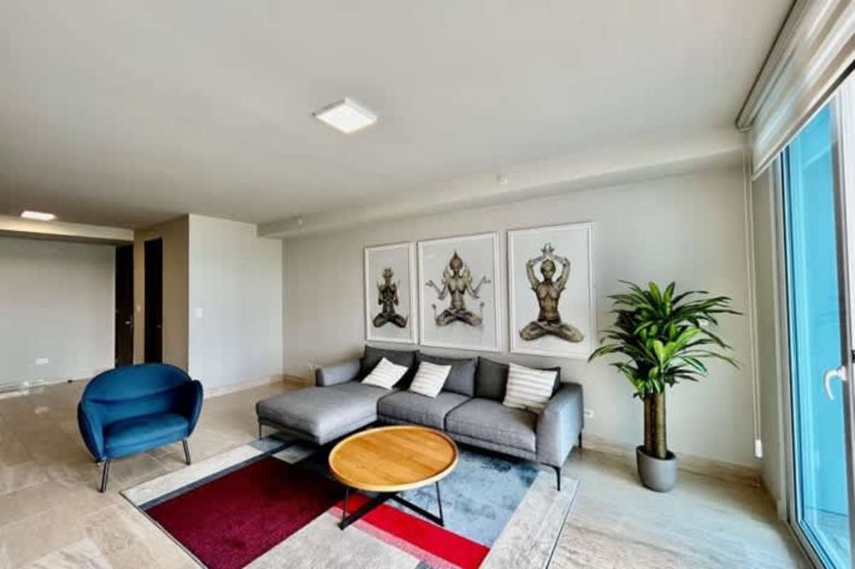 Gourmet modern kitchen with stainless appliances and quartz counters PH Pacific Point Costa del Este Panama City