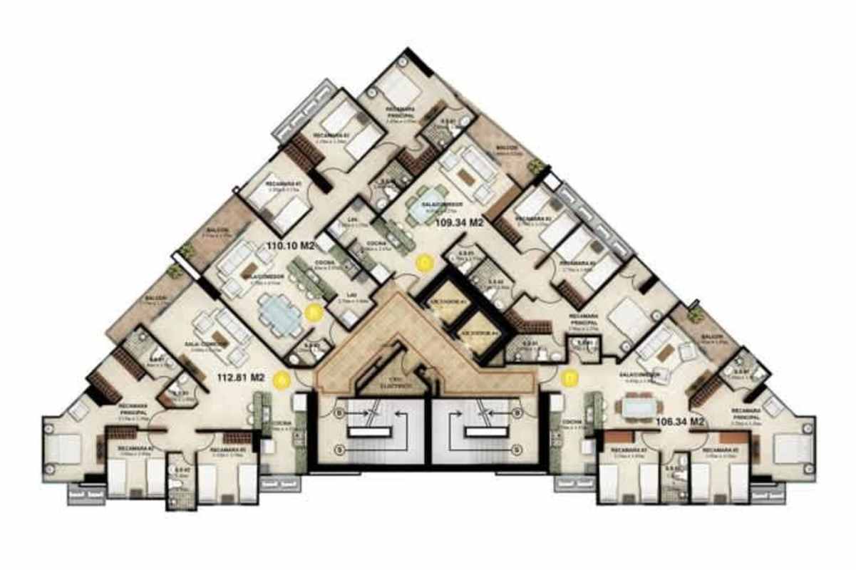 Bright bedroom with large window and closet in PH Bella Veduta Hato Pintado Panama City