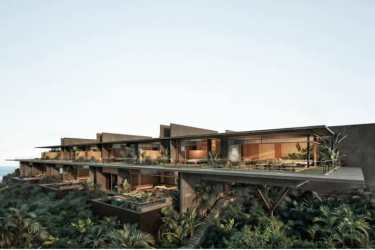 Aerial view Vervana Residences eco-luxury beachfront development Playa Venao Panama