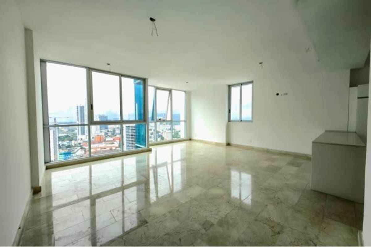 Spacious open living and dining with marble floors and ocean views, PH BellaVista 360 Bella Vista Panama