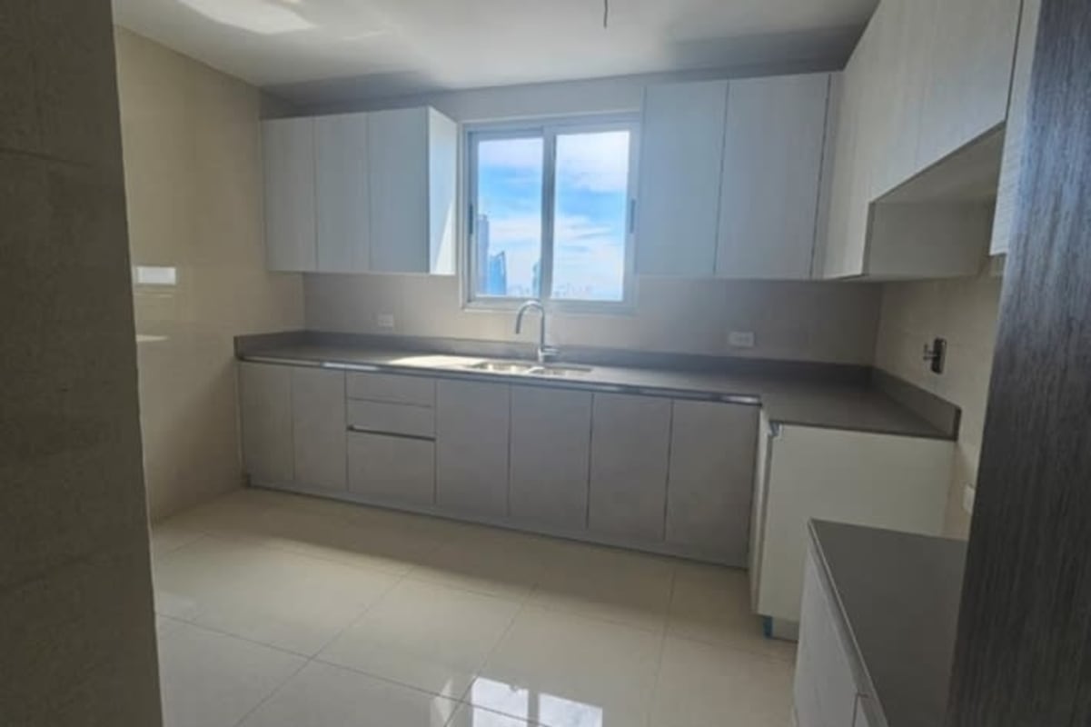Open space marble floor ocean view condo for sale Bella Vista Panama