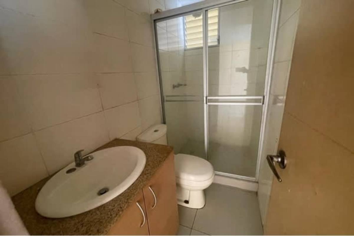 Contemporary bathroom with glass shower granite countertop PH Avenida Cincuentenario Panama