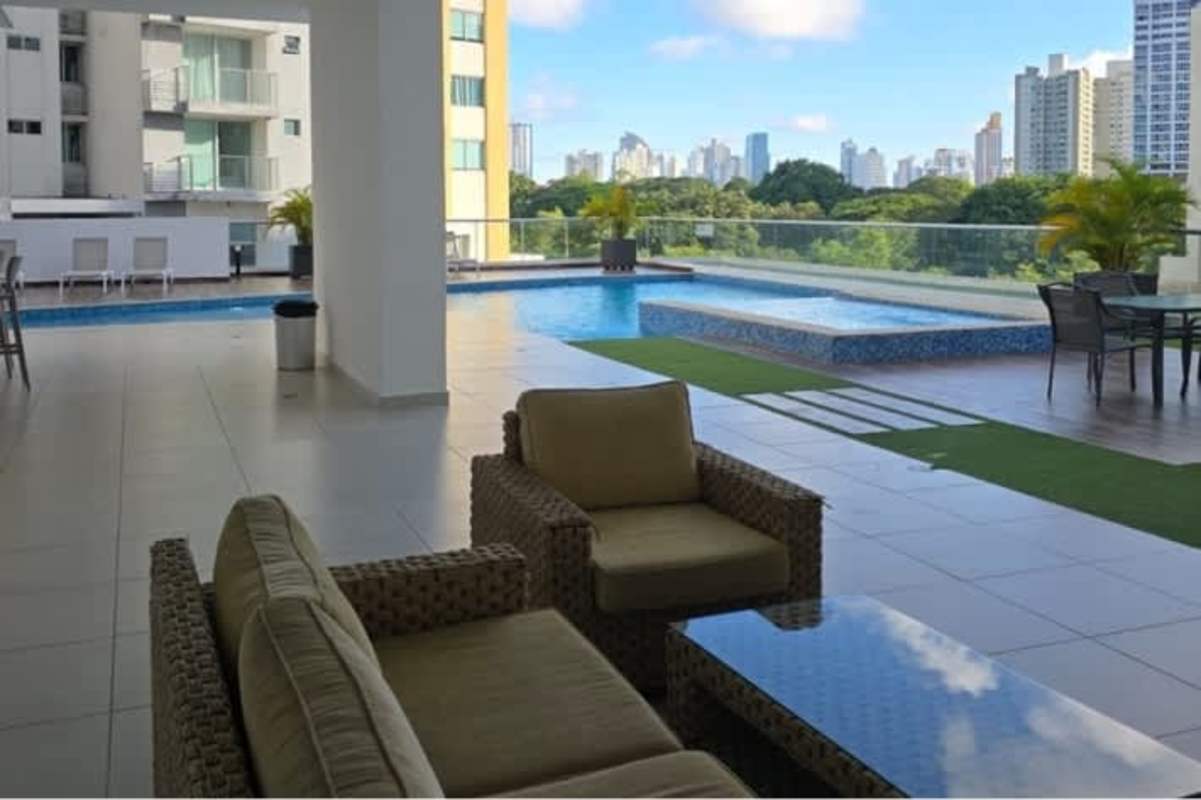 Bathroom with granite sink top, glass shower, modern tile PH Park Point San Francisco