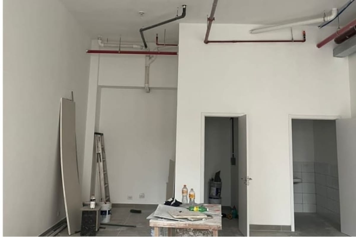 Exterior colonial storefront with balconies in Casco Viejo San Felipe Panama for rent