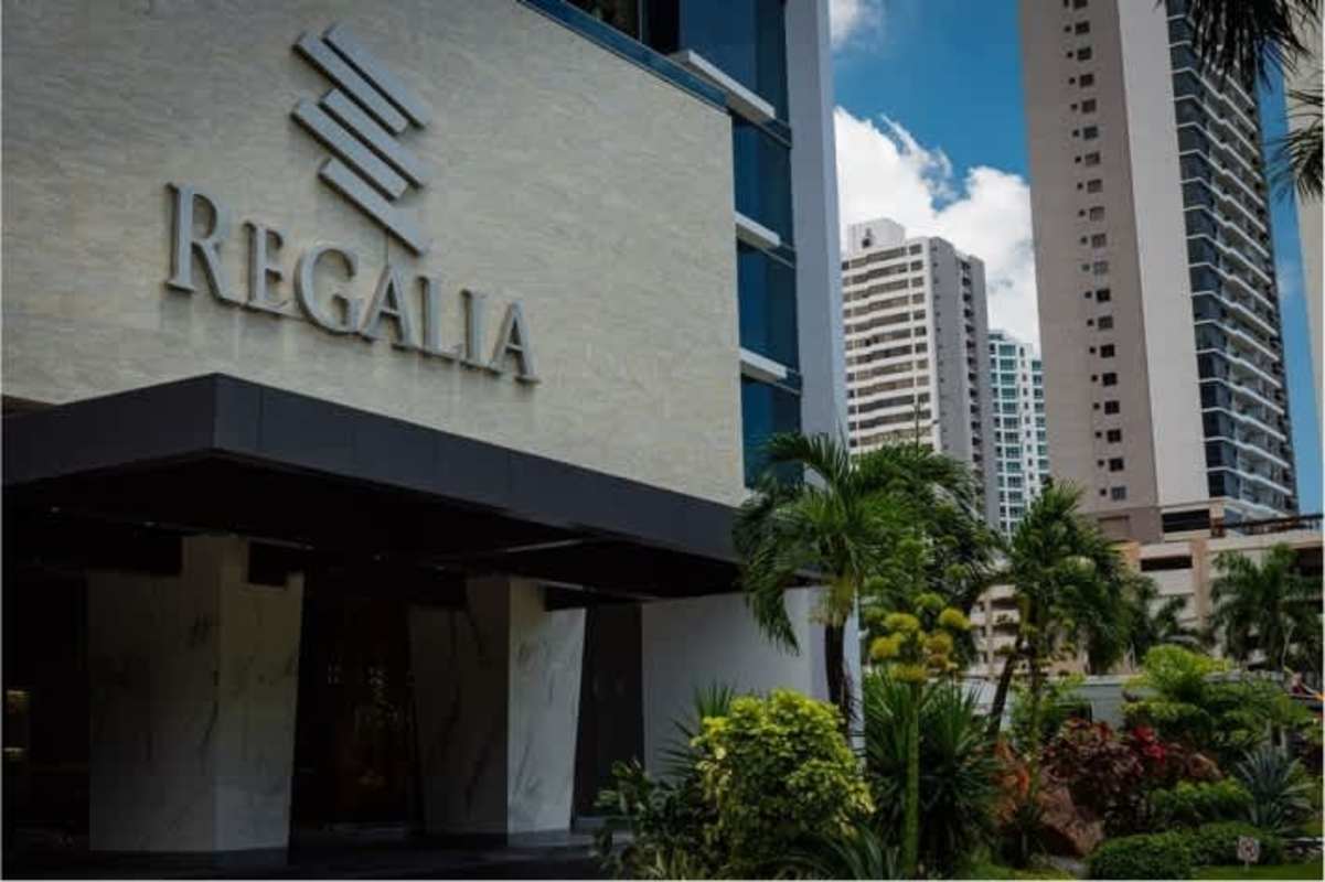 Living room with panoramic ocean views floor-to-ceiling windows PH Regalia