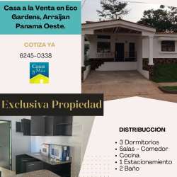 Covered porch with driveway in Eco Garden Residences Vista Alegre Panama Oeste