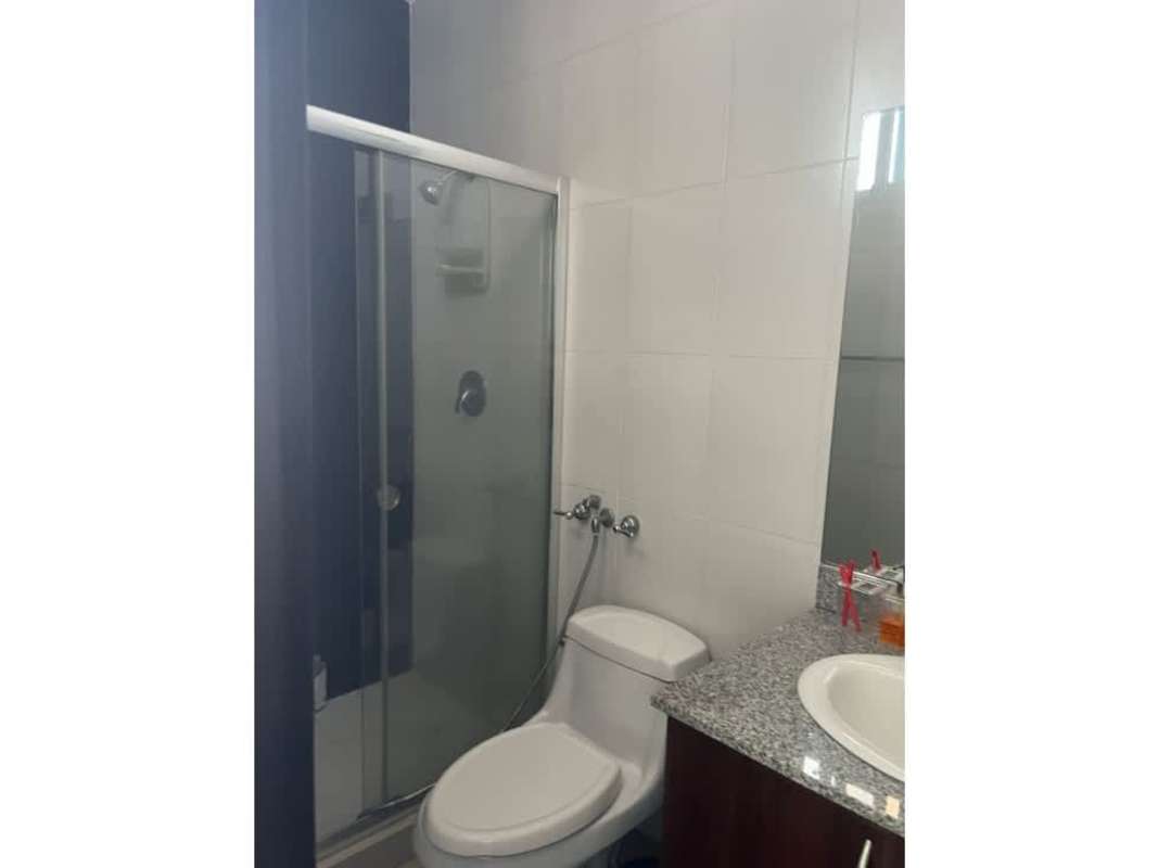 Elegant dining area with large windows, ocean view at PH Vision Tower Coco del Mar Panama City