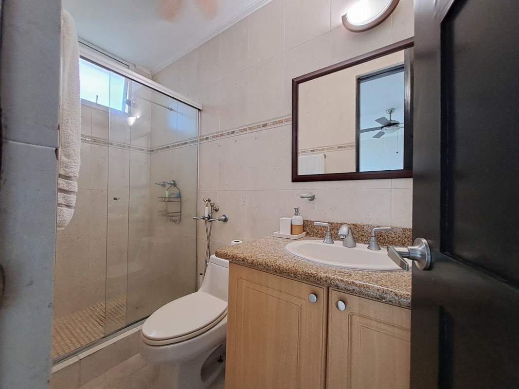 Large master bedroom with walk-in closet and ocean view Punta Pacifica Panama