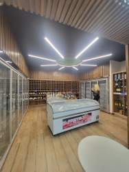 Modern minimalist bathroom with tiled walls, sink, and toilet at Plaza Leonardo Chitré Panama