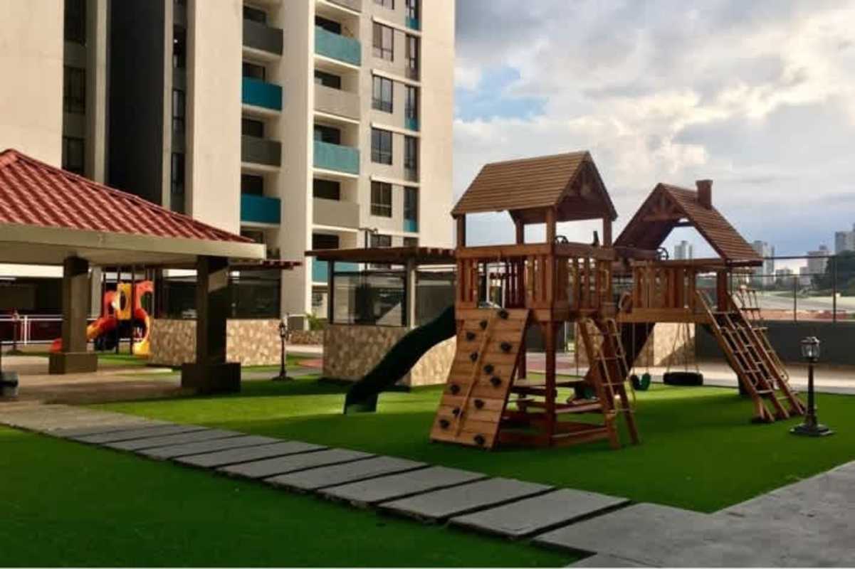 Private balcony with urban view glass rail PH Condado Country Club Panama