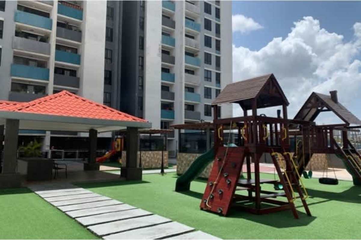 Playground with gazebo outdoor amenities PH Condado Country Club Condado del Rey Panama City