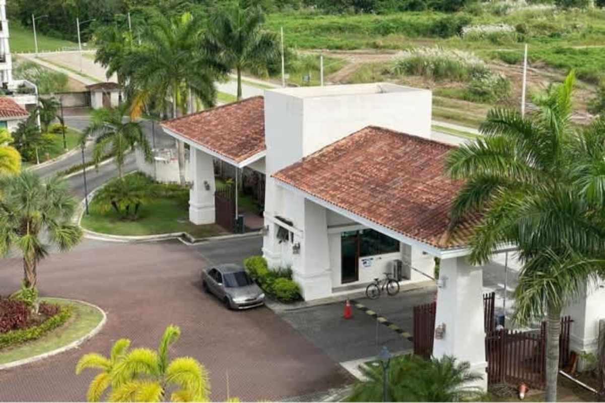 Secure gated entrance with landscaping Costa Sur Panama