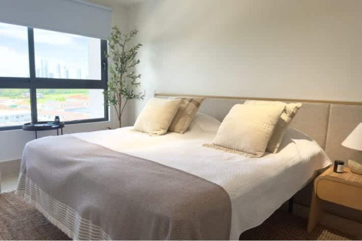 Contemporary kitchen with center island and stainless appliances in PH Santa Maria Panama