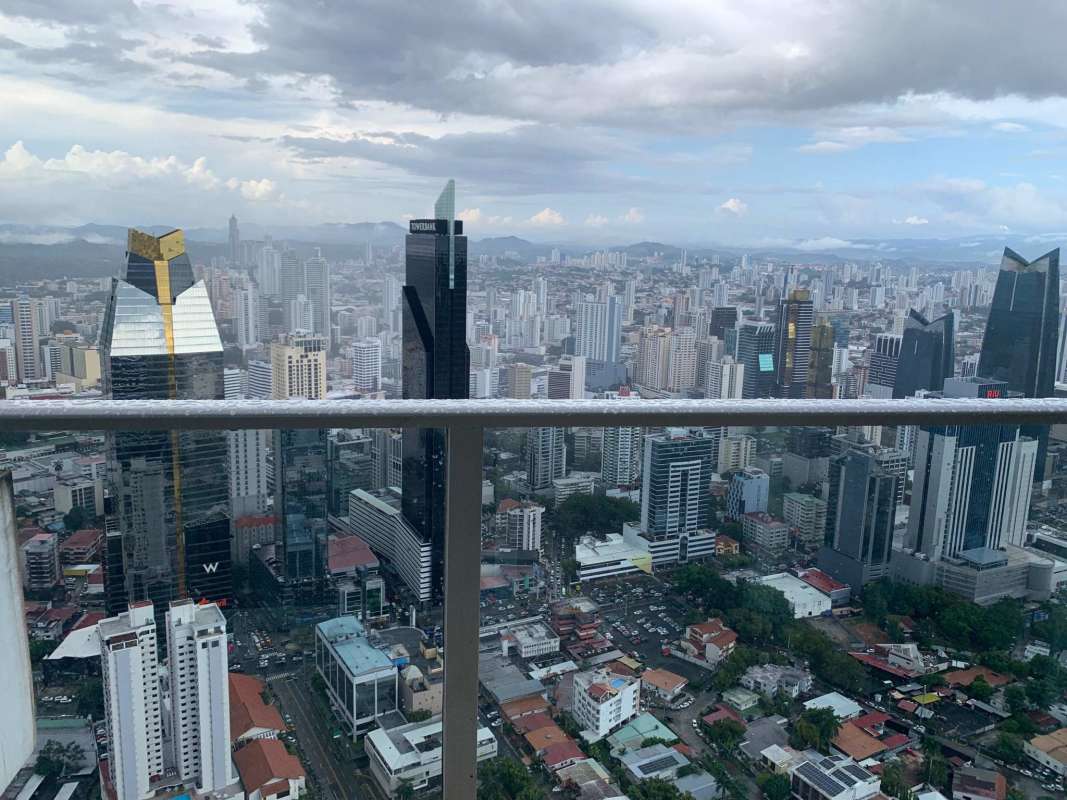 Guest bedroom city view PH Waters on the Bay apartment for rent Panama