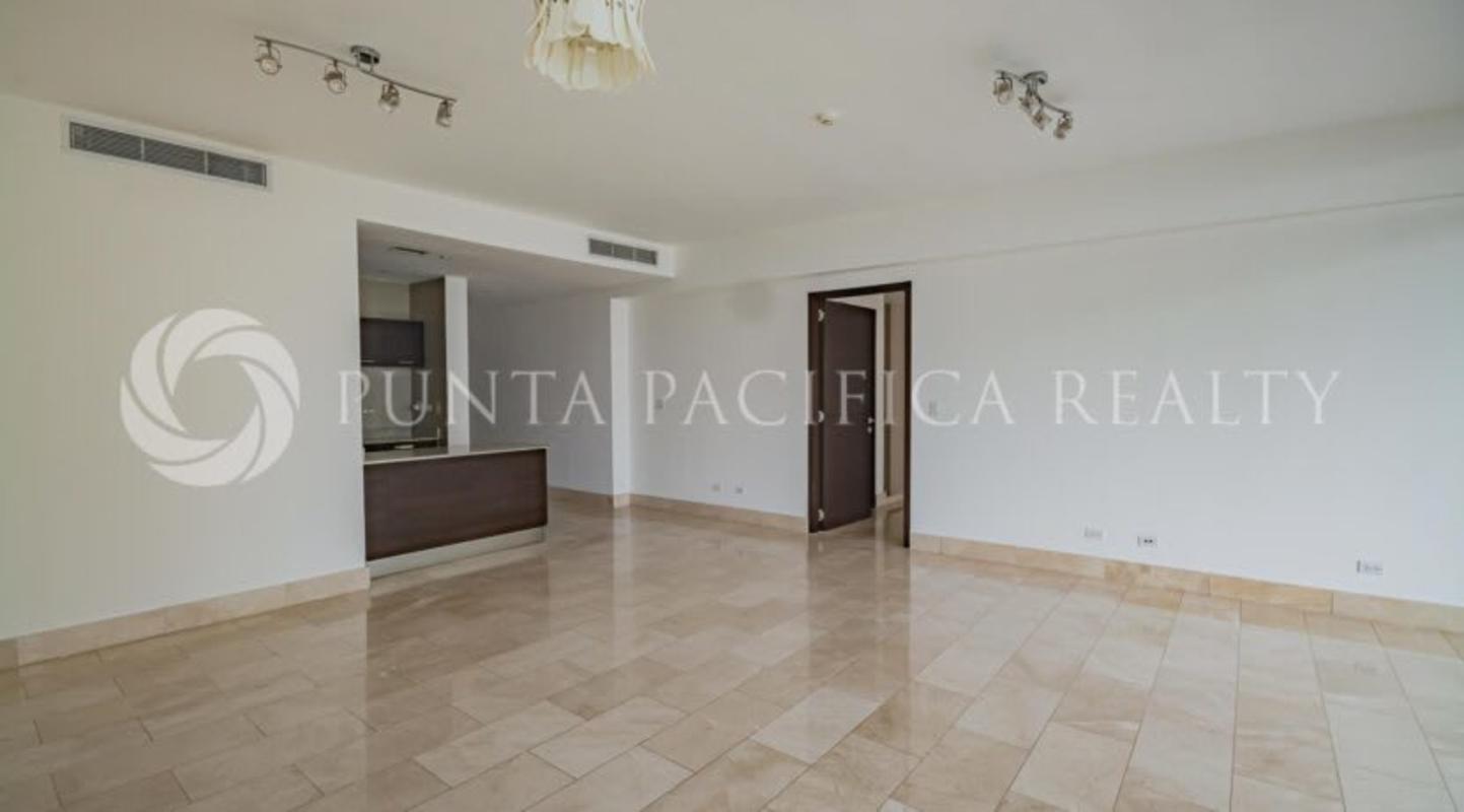 Spacious unfurnished open kitchen living room tile floors modern Grand Tower Panama