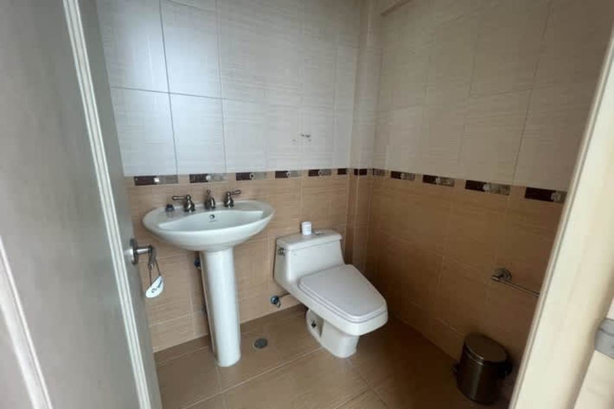 Modern kitchen design with granite countertops, stainless appliances and city views in PH Ocean Two Penthouse Costa del Este Panama