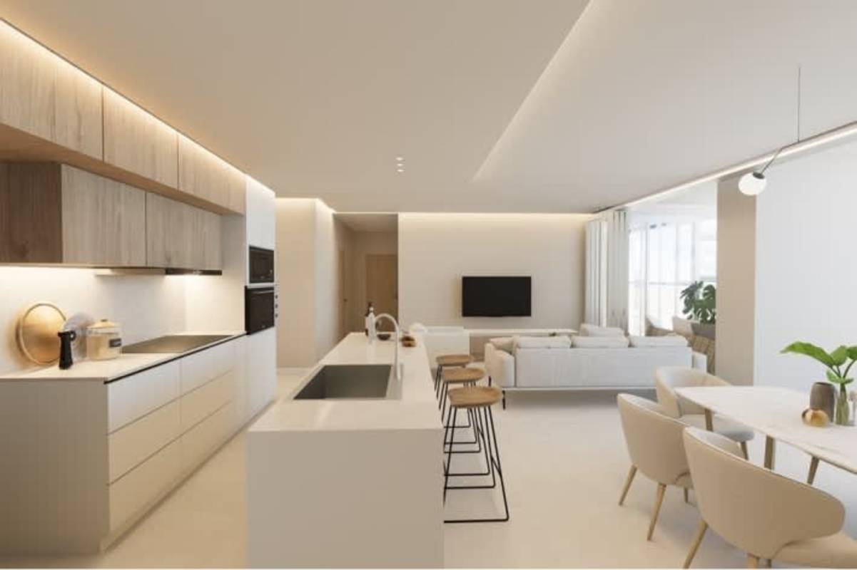 Modern living area with panoramic ocean views from PH Ocean Drive Coco del Mar