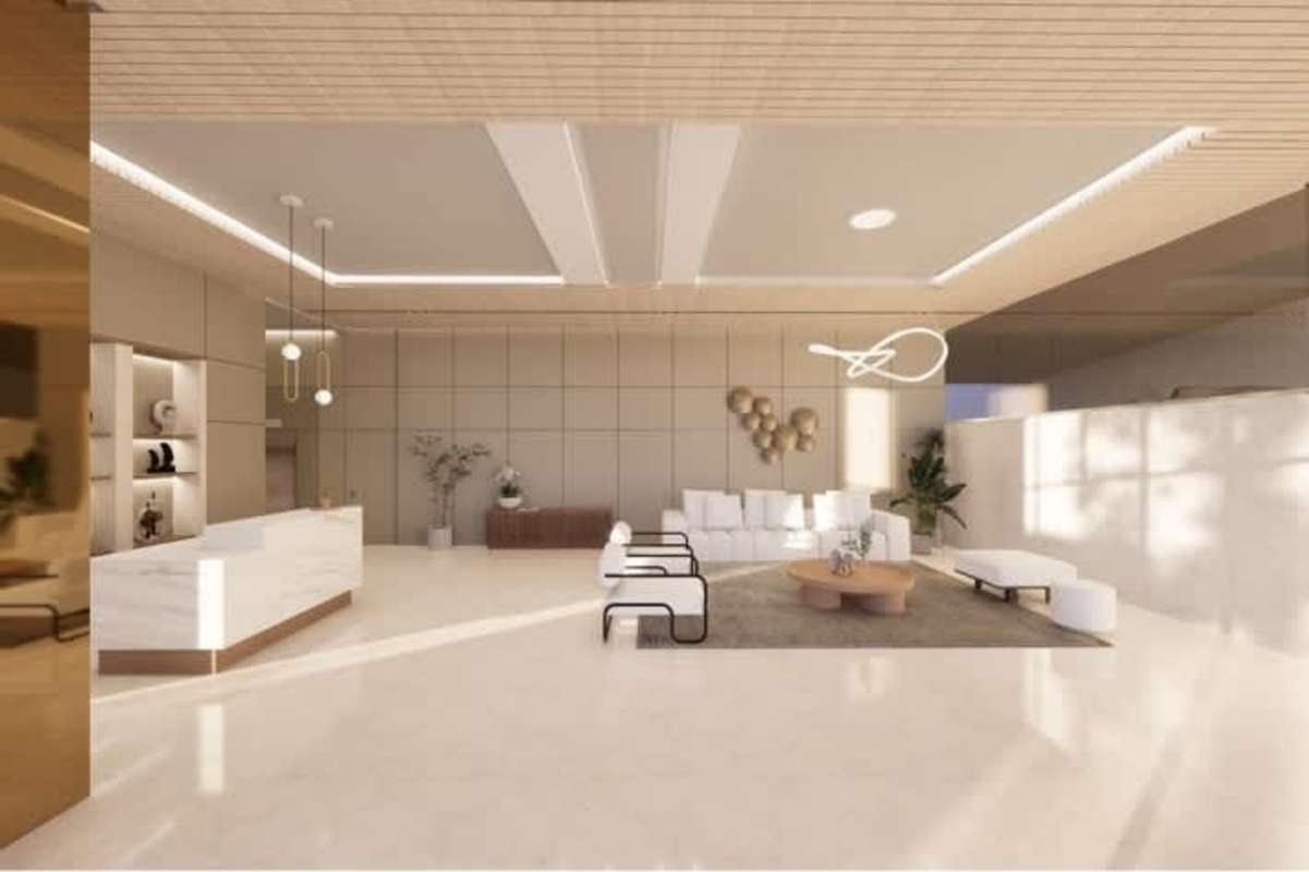 Modern furnished lounge lobby in PH Ocean Drive Coco del Mar