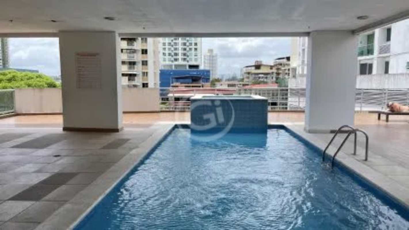 Outdoor swimming pool area with city view PH Mont Royale El Cangrejo Panama