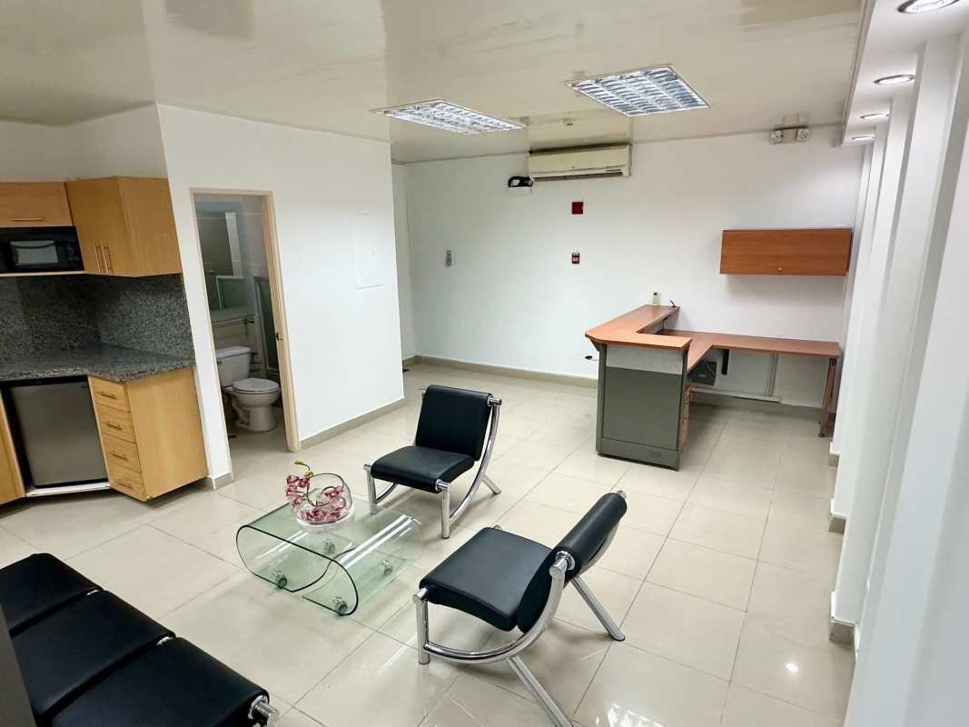 Office workspace with desks partitions and natural light in Plaza Procenter Costa del Este Panama