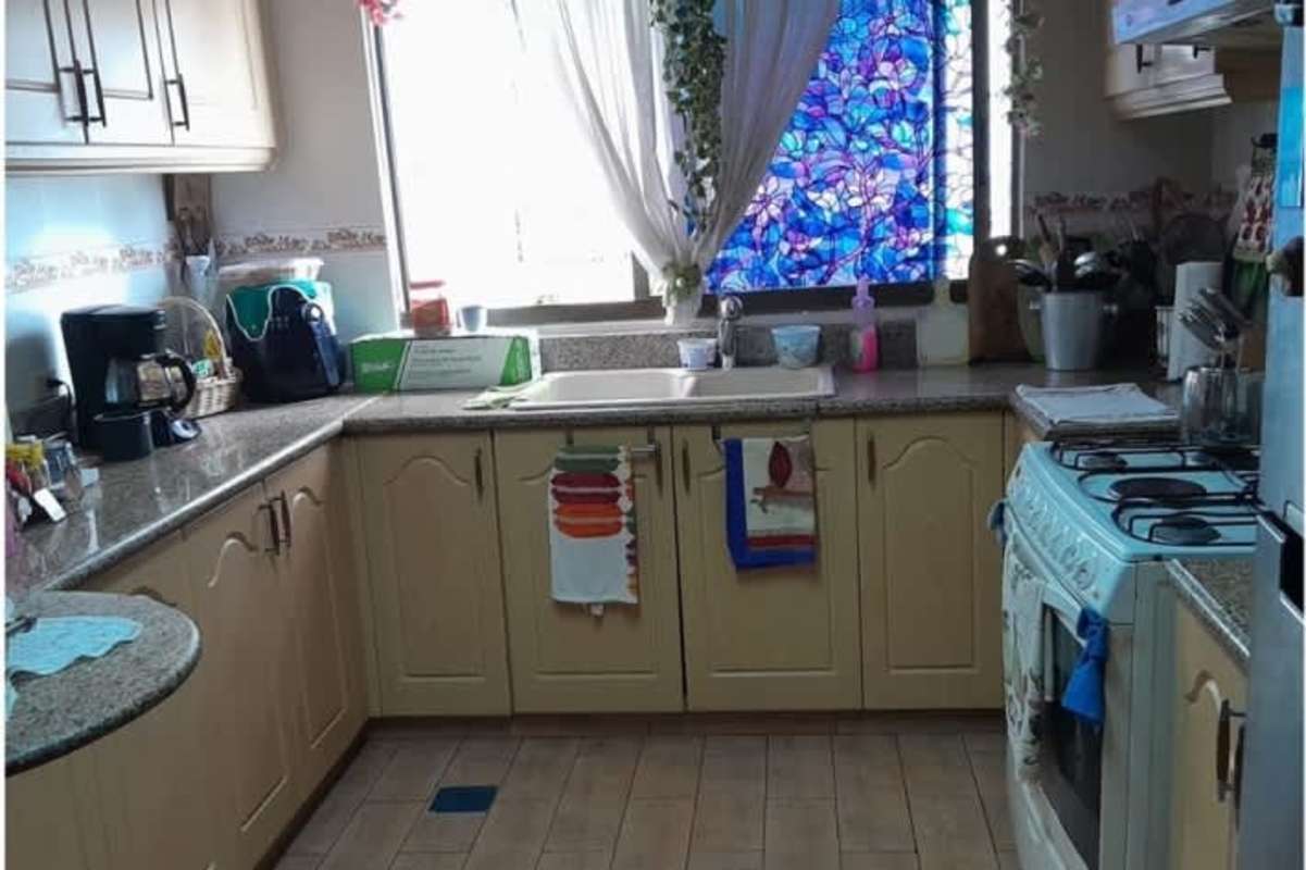 Bathroom with walk-in shower and granite countertop PH Riverside Coco del Mar Panama