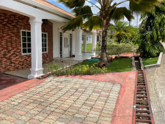 Backyard with private pool garden gazebo barbecue at Villa Luisa Colon Panama