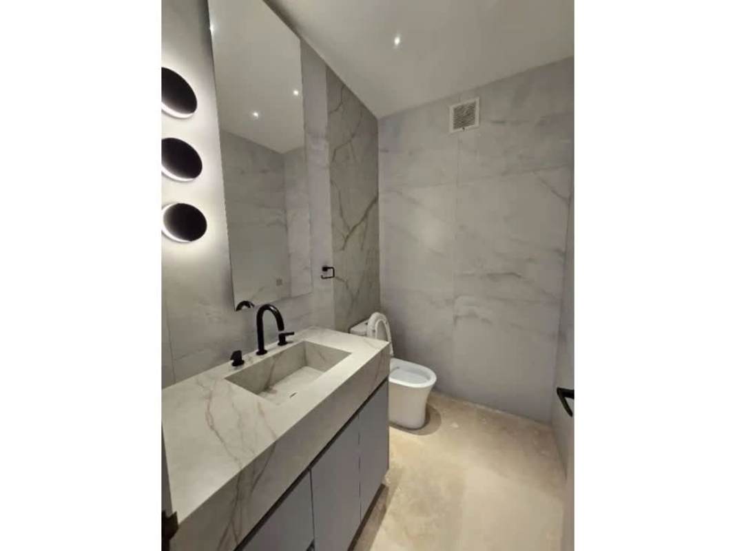 Separate den or home office area with ocean views in luxury PH Oceania Punta Pacifica Panama