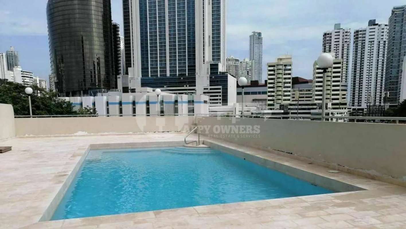 Rooftop pool with city views at PH Marsella Marbella Panama City Panama