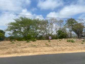 Vacant land lot with scattered trees and fencing in Costa Esmeralda gated beach community Panama