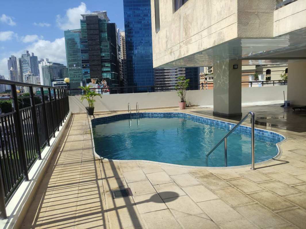 Skyline and coastline of Punta Pacifica luxury apartments Panama City with ocean view