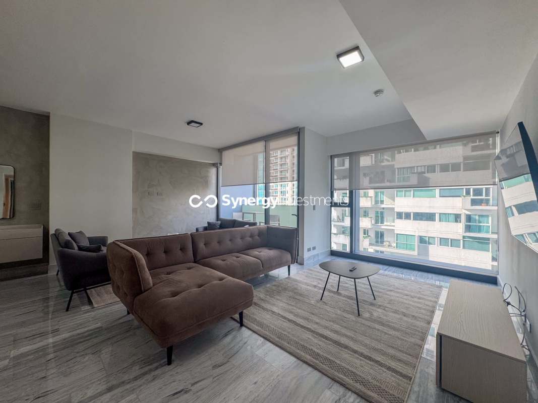 Stylish modern kitchen with island and premium appliances Nuovo Residences Armani Casa