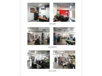 Gym area, offices, multi-use spaces inside Herrera region clinic commercial building