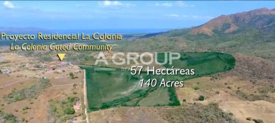 Aerial view of 13 hectares land with coastal and mountain surroundings for sale in Panama