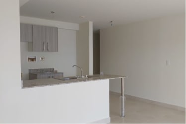 Sunny bedroom with window and tiled floors in condo Playa Dorada Residences Panama