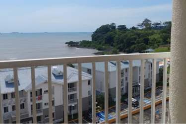 Balcony vantage with coastal view at Playa Dorada Residences Panama Oeste beachfront property
