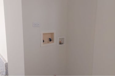 Laundry area with hookups inside beachfront condo Playa Dorada Vista Alegre Panama