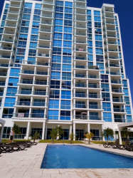 Aerial shot lagoon beachfront PH Waterways Playa Blanca Panama