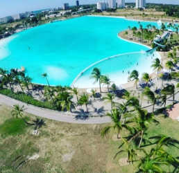 Balcony terrace overlooking lagoon Playa Blanca Rio Hato Panama