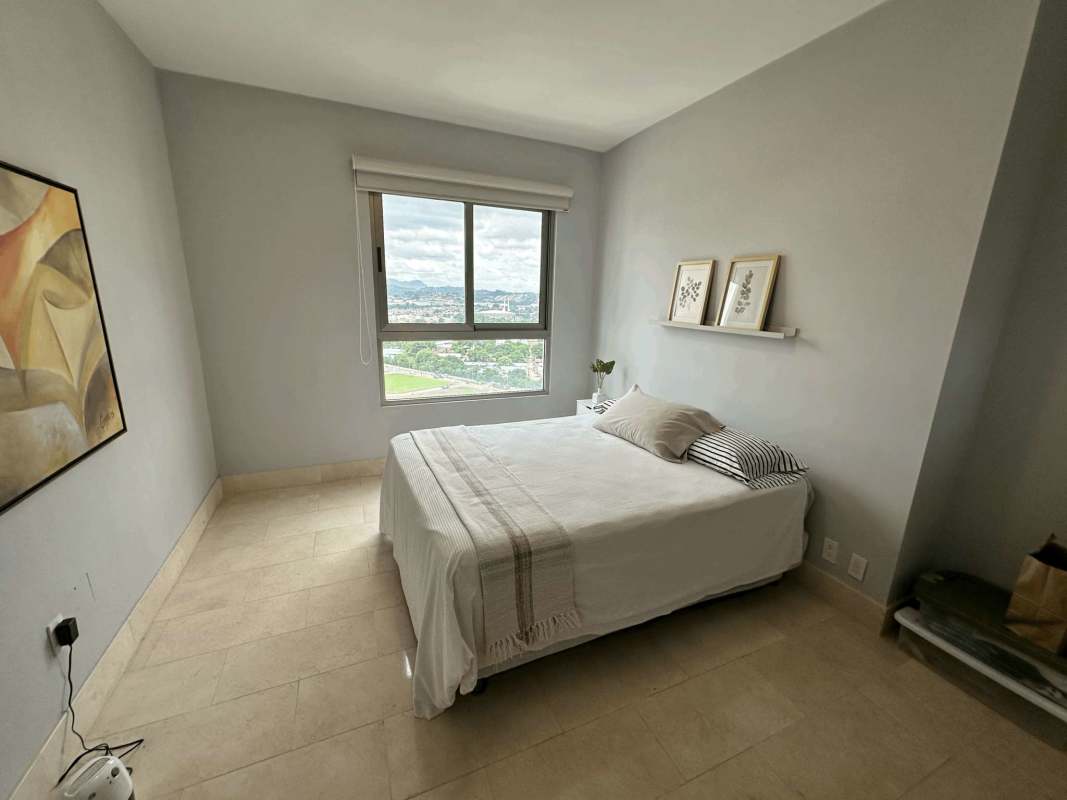 Contemporary open kitchen granite counters appliances city view Greenview Panama