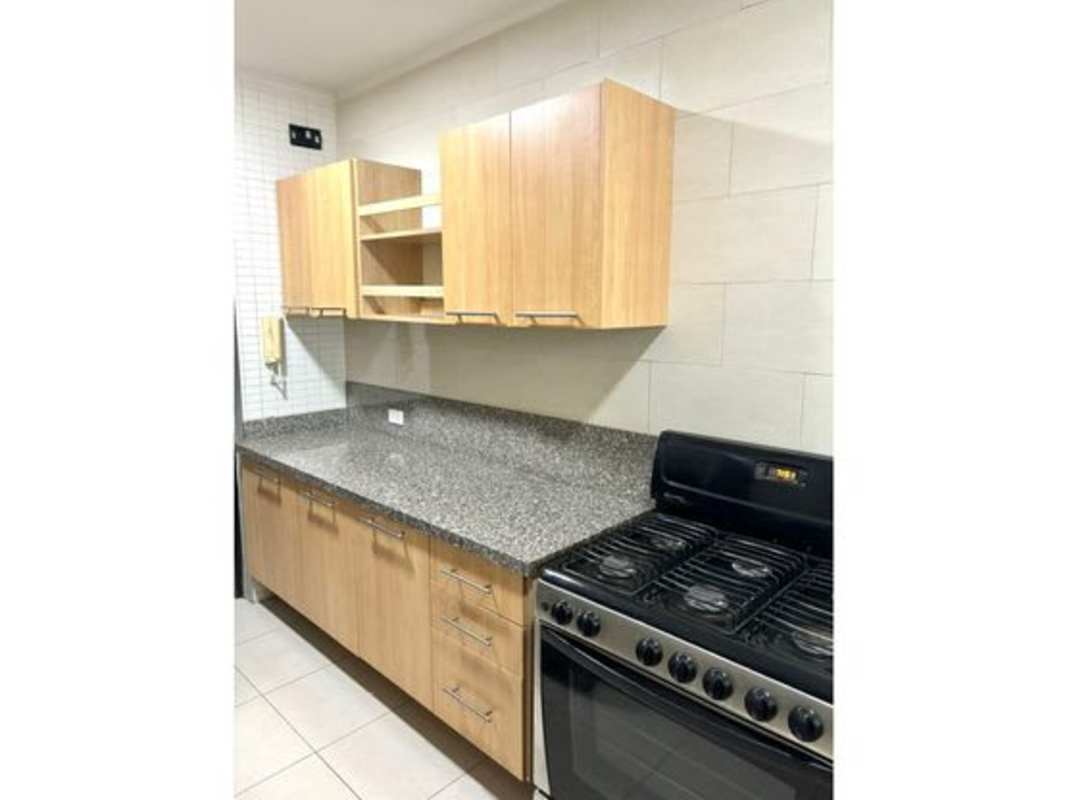 Bright living room connected to balcony with skyline view in PH Tao Tower San Francisco Panama